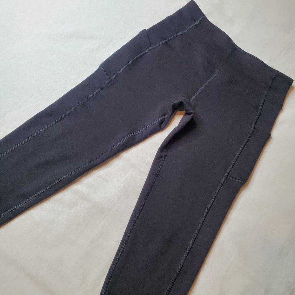 Athleta Girl Size XL Polartec Stash Tight Legging Black 793570